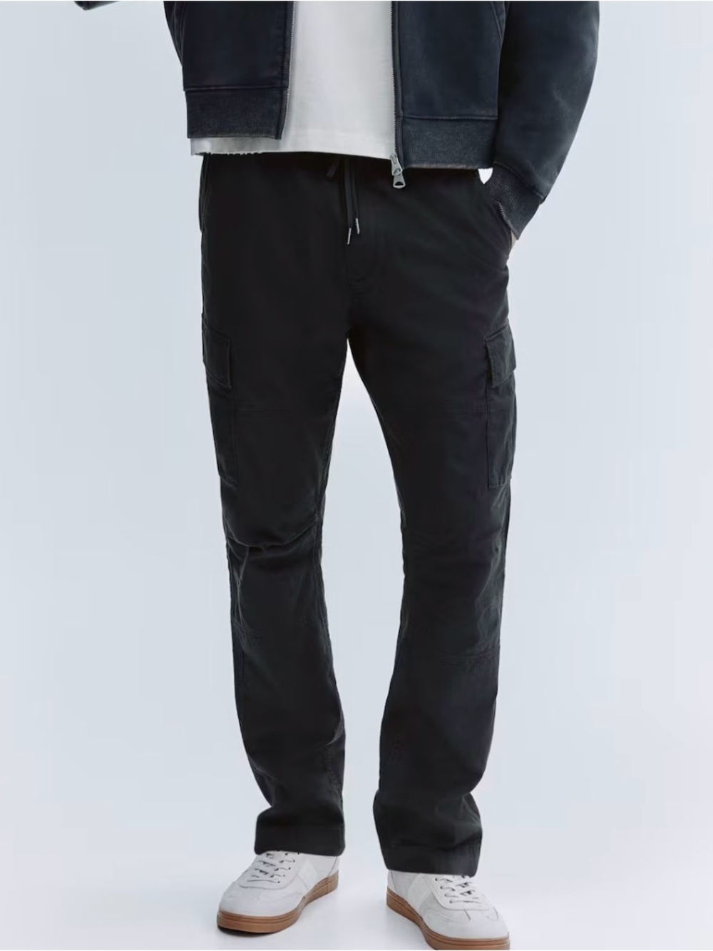 NWT H&M Black Slim Cargo Pants